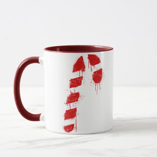 Candy Cane Graffiti Mok (Links)