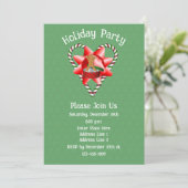 Candy Cane Heart Christmas Holiday  Kaart (Staand voorkant)