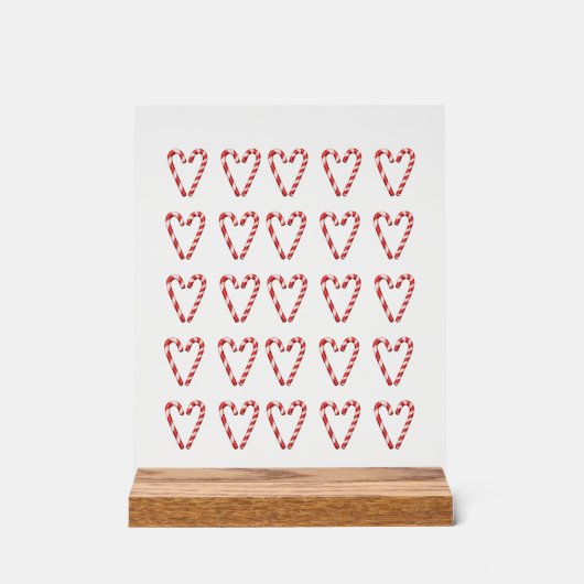 Candy Cane Heart Image Sweet Christmas Holiday  (Recto)