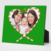 Candy Cane Heart je foto Fotoplaat (Zijkant)