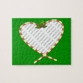 Candy Cane Heart je foto Legpuzzel (Horizontaal)