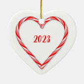 Candy Cane Heart Ornament (Achterkant)