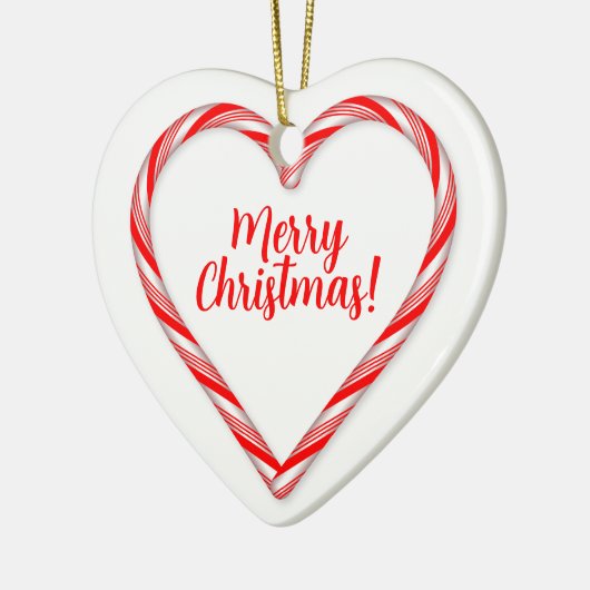 Candy Cane Heart Ornament (Links)