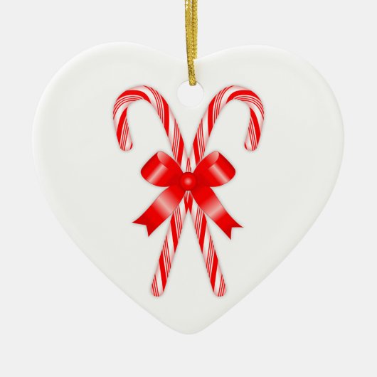 Candy Cane Heart Ornament (Voorkant)