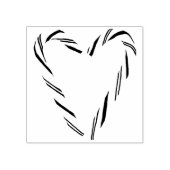 Candy Cane Heart Rubberstempel (Afrduk)