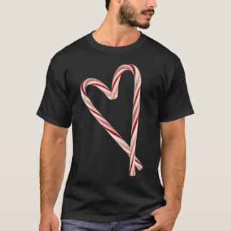 Candy Cane Heart T-shirt