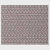 Candy Cane Hearts Cadeaupapier (Vlak)