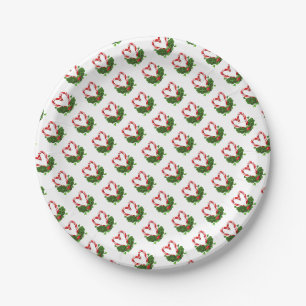 Candy Cane Hearts Holiday Love Merry Christmas Papieren Bordje