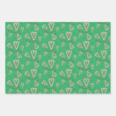 Candy Cane Hearts Personalized Holiday Inpakpapier Vel (Voorkant 3)