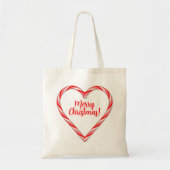 Candy Cane Hearts Tote Bag (Voorkant)