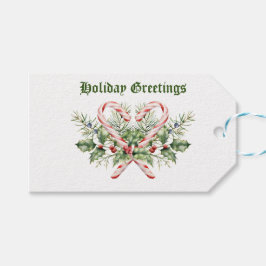 Candy Cane Holiday Grote Gift Bag Cadeaulabel