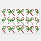 Candy Cane Holiday Inpakpapier Vel (Voorkant 2)