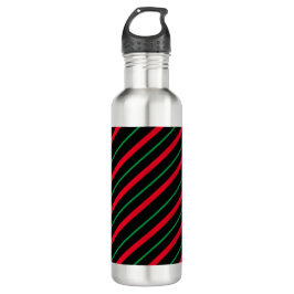 Candy Cane Holiday Stainless Steel Water Bottle Waterfles