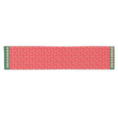 Candy Cane Holiday Table Runner Korte Tafelloper (Horizontaal)