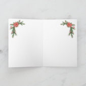 Candy Cane House Kleindochter Kerstmis Feestdagen Kaart (Binnen)