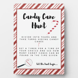 Candy Cane Hunt teken Fotoplaat