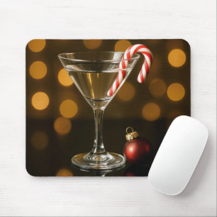 Candy Cane in een Kerstmartini Muismat