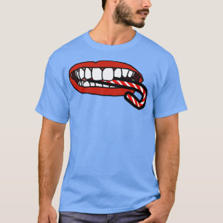 Candy Cane is voedsel zegt mond T-shirt