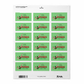 Candy Cane Jesus Address Label (Full Sheet)