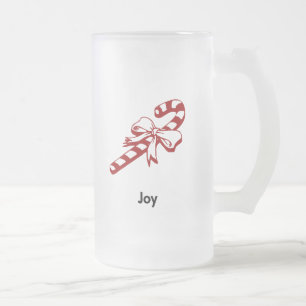Candy Cane Joy Matglas Bierpul