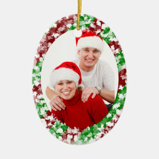 Candy Cane Keramisch Ornament (Voorkant)