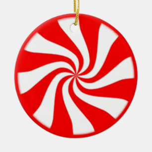 Candy Cane Keramisch Ornament