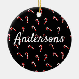Candy Cane Keramisch Ornament