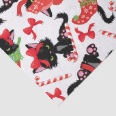 Candy Cane kerst met rode kruis Tissuepapier (Detail)