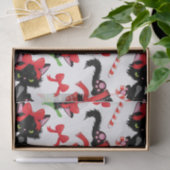 Candy Cane kerst met rode kruis Tissuepapier (Geschenk)