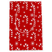 Candy Cane kerstcadeau Medium Cadeauzakje (Voorkant)