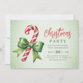 Candy Cane Kerstfeest Kaart (Voorkant)