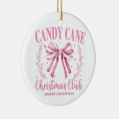 Candy Cane Kerstkeepslag Keramisch Ornament (Rechts)