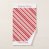 Candy Cane Kerstmis Bad Handdoek (Handdoek)