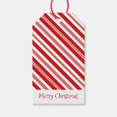 Candy Cane Kerstmis Cadeaulabel (Voorkant)