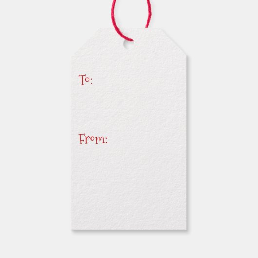 Candy Cane Kerstmis Cadeaulabel (Achterkant)