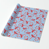 Candy Cane Kerstmis Cadeaupapier (Uitgerold)