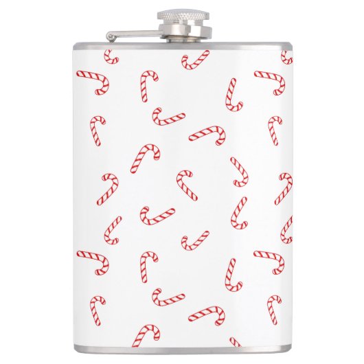 Candy Cane Kerstmis Heupfles (Voorkant)