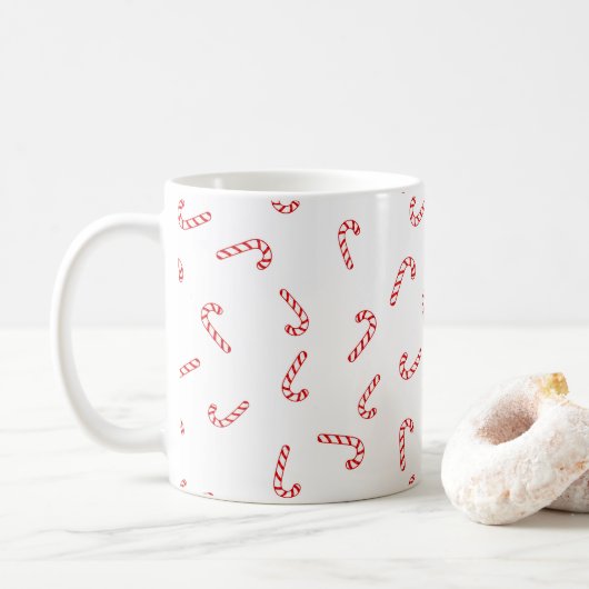 Candy Cane Kerstmis Koffiemok (Met donut)