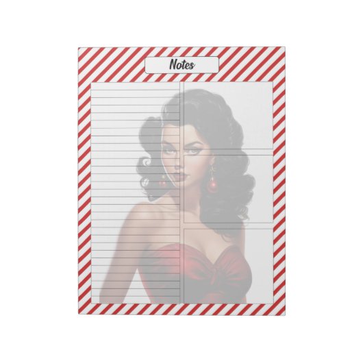 Candy Cane Kerstmis Notitieblok (Gedraaid)