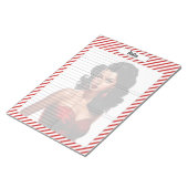 Candy Cane Kerstmis Notitieblok (Schuin)