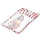 Candy Cane Kerstmis Notitieblok (Schuin)