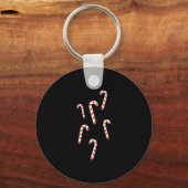 Candy Cane Kerstmis Sleutelhanger (Voorkant)