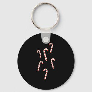 Candy Cane Kerstmis Sleutelhanger