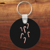 Candy Cane Kerstmis Sleutelhanger (Voorkant)