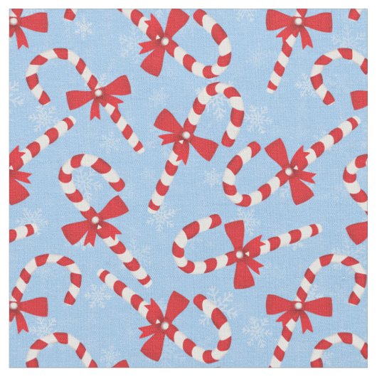 Candy Cane Kerstmis Stof (Close Up)