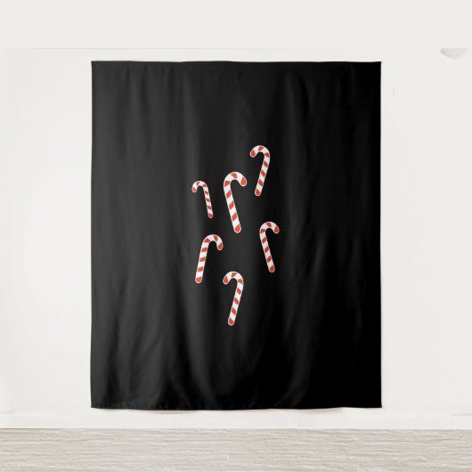 Candy Cane Kerstmis Wandkleed (Voorkant)