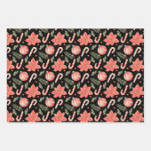 Candy Cane Kerstversiering rood en groen Inpakpapier Vel (Voorkant 3)