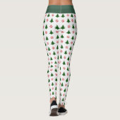 Candy Cane Kisses en kerstbomen Leggings (Achterkant)