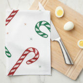 Candy Cane Kitchen Towel Theedoek (Quarter Fold)