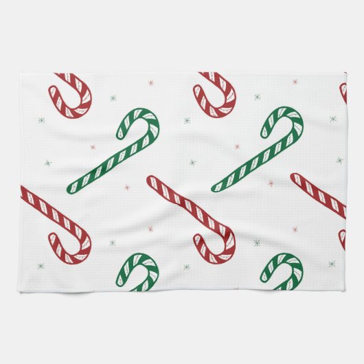 Candy Cane Kitchen Towel Theedoek (Horizontaal)
